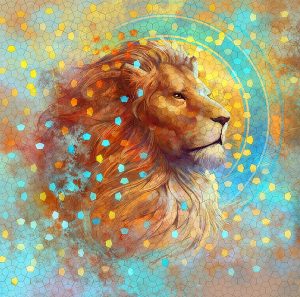 lion by julie dillon 300x297 - Leo New Moon: Precarious Gamble