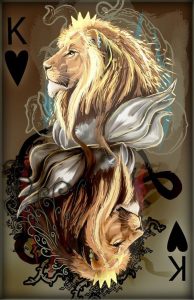 Tarot Leo King of Hearts 194x300 - Leo Solar Eclipse - Shadow & Light