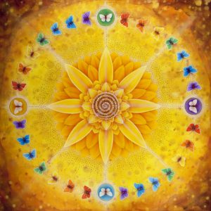 Sunflower Medicine Wheel by Cathy McClelland 300x300 - Cancer Solstice Gateway