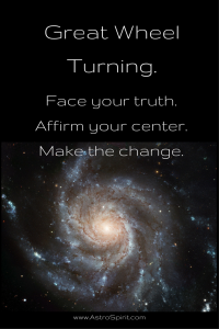 Great Wheel Turning. 200x300 - Sagittarius New Moon & the Cosmic Center
