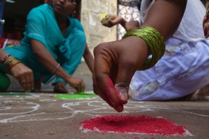 Muluggu Rangoli Diwali 2013 013 by Rajesh India is licensed under CC BY NC ND 2.0 300x200 - Virgo Full Moon: devotion